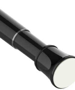 Extra Lange Spannstange ohne Bohren 190-360cm für große Fenster & Duschvorhänge Schwarz (Φ32mm)