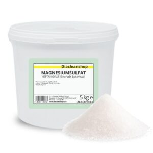 Epsom-Salz 5kg - Badesalz - Magnesiumsulfat - für Wellness-Bäder - hohe Pharmaqualität
