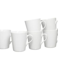 Ritzenhoff & Breker Vio Kaffeebecher-Set | 6-teilig 300 ml weiß | ideal für Kaffeeliebhaber