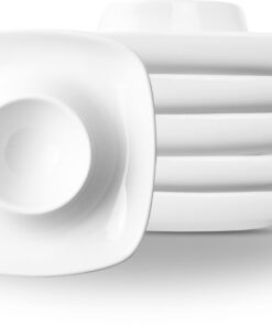Cookery® Eierbecher (6 Stk.) aus Porzellan | Handgefertigt | Ostern Eierhalter Set