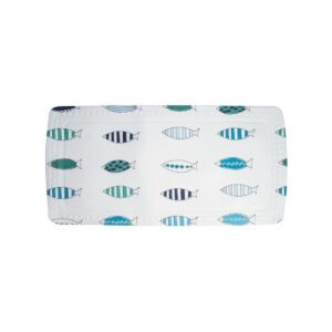 Spirella Santorini Blue Wanneneinlage, Plastik 71x36 cm, blau, comfortatisch, sanfte Support, 71 x 36 cm