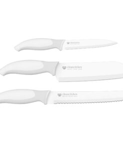 CleanCitchen 3-teiliges Küchenmesser-Set für Edelstahl, Spülmaschinengeeignet - Ideal für die gesamte Küche | 3-teilige