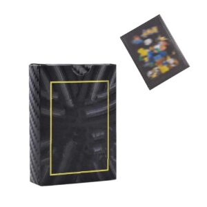 LAKJUOZ Schwarze Pokemon Karten for 65 Stück, Vergoldete Vmax Karten Mit Deck Box, Sortierte Karten Englische Version