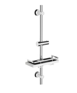 Görbach Duschset Edelstahl 70cm für Badesatz variable Wandbefestigung und chromglatte Finanzierung