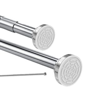 Edelstahl Teleskopstange 120-290cm Duschvorhangstange ohne Bohren sicherer Halt Dusche Badewanne Edelstahl Teleskopstang