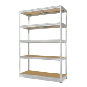 Steinbock verzinktes Schwerlastregal Typ M - 1.000 Tragkraft - Metallregal 180x120x45 cm - 5 höhenverstellbare Böden - 2