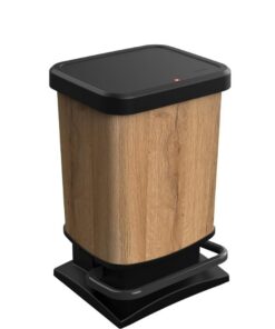 Rotho Paso Mülleimer 20l BPA-frei, Kunststoff (PP recycelt) mit Deckel, ideal für Küche und Büro