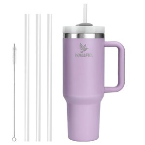 WALLFID 40oz Vakuum-Isolierte Edelstahl-Thermobecher, Violett, Für Kaffee und Tee