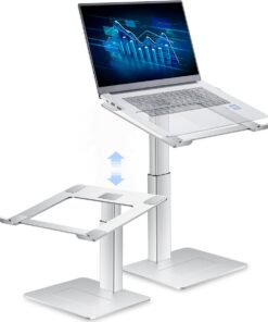 Supamir Laptop Ständer Höhenverstellbar Höhenverstellbar Laptopständer für Schreibtisch, Stehen möglich, Kompakte Altern