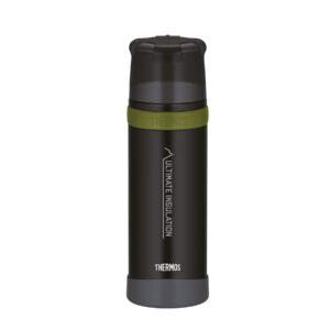 THERMOS MOUNTAIN BEWERBUNGSTMFLASCHEN 0,75L BLAU HERAUSSTELLEN EDELSTAHL MIT TRINKBECHER 24 STUNDEN WARM & KALT LEichte