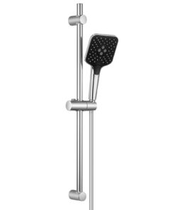Lonheo Duschstange mit Brause 3 Strahlarten und Chrom 1,5 m PVC Brauseschlauch