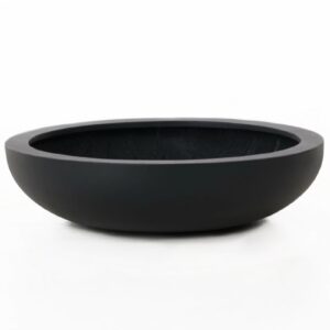 VIVANNO anthrazit Fiberglas Pflanzschale robust langlebig Deko für Outdoor-Belange 14 x 54 cm