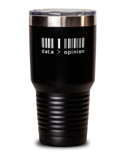 30oz Isolierte Edelstahl Tumbler für Wissenschaftler mit lustigen Daten-Design