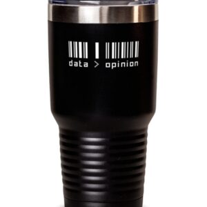 30oz Isolierte Edelstahl Tumbler für Wissenschaftler mit lustigen Daten-Design
