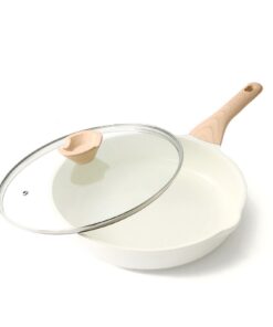 Kordisen 28 cm Keramik Bratpfanne mit Deckel, Antihaft und Induktionsschicht, gesund und ungiftig | Kordisen 28 cm Kera