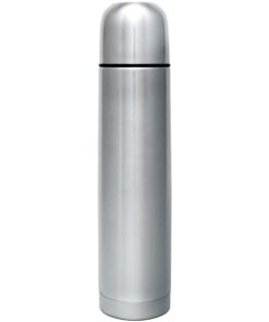 GRÄWE 1 Liter Edelstahl Thermosflasche für unterwegs mit Becher