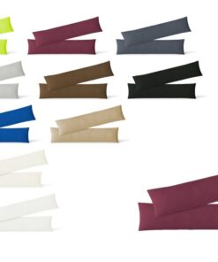EXKLUSIV QUALITÄTSHEIMTEXTIL Kissenhülle Kissenbezug Doppelpack hochwertige Jersey Qualität Bordeaux