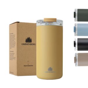 Groenenberg Thermobecher 473 ml | Kaffeebecher to go 100% Auslaufsicher | Hält min. 4 h warm