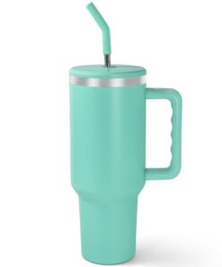 AGH life 304 Doppelwandiger Vakuum Thermobecher, Hält Getränke heiß oder kalt, perfekt für Reisen und Auto, 40oz/1200ml