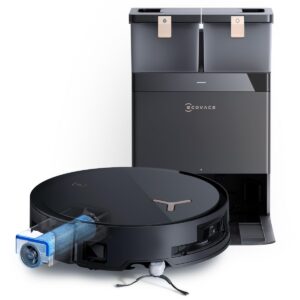 ECOVACS DEEBOT X8 PRO Omni Saugroboter für Hausfrauen mit Wischfunktion, OZMO Roller mit kontinuierliches Wischen & Selb