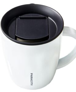 ParaCity Thermobecher Edelstahl Weiss retorno pedigity Thermo Tasse Isolierter Kaffeeteebecher spriteBatcher ReiseTemp K