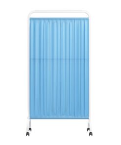 Blauer freistehender Rollbarer Raumteiler 1,83 m hoch, Sichtschutz mit feststellbaren Rädern für S, S