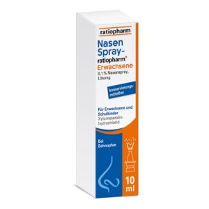 Ratiopharm NasenSpray-Erwachsene: Befreit schnell die verstopfte Nase, 10 ml Ratiopharm NasenSpray-Erwachse