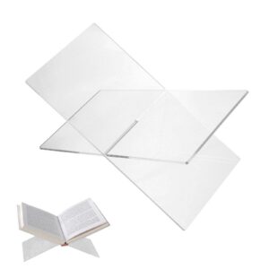 Acryl-Buchständer zum Lesen X-förmiger Durchsichtiger Buchhalter für Leseständer Offene Geschlossene Bücher