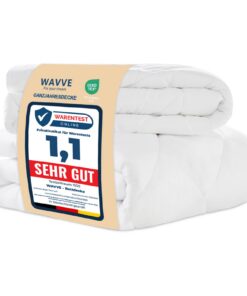 WAVVE Bettdecke 135x200 4 Jahreszeiten 2 teilig - Ganzjahresdecke 135x200cm 300gsm+ Sommerdecke 150gsm Winterdecke 450gs