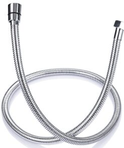 ONECE Edelstahl Duschschlauch 1,2m, flexibel & Verdrehschutz, für Handbrause- & Duschsystem, Chrom