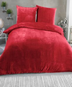 MALIKA Winter Plüsch Bettwäsche Nicky-Teddy Cashmere Coral Fleece, 3 Stück, Größe: 135 x 200 cm, Hervorragende Wärmeisol
