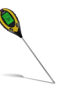 AMTAST Boden-pH-Meter und Feuchtigkeitsmessgerät für Gartenpflanzen und Rasen mit Hintergrundbeleuchtung