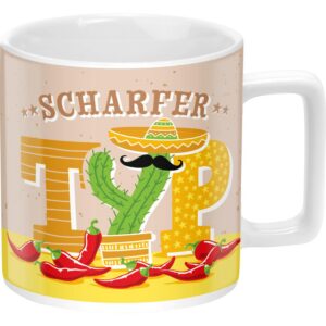 Kaffeetasse Motiv Typ für Officearbeiter mit großen Muster-Funktion 300ml Trendig