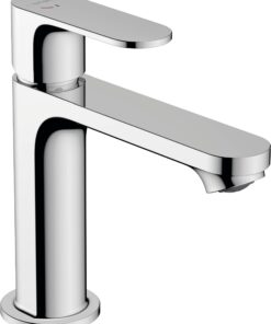 Hansgrohe Rebris S Wasserhahn Bad Waschrouten und Wassersparung Chrom 109 mm 72519000 Energiesparing CoolStart EcoSmart