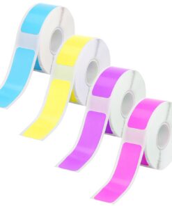 4 Rolle Katasymbol Etikettenband, Wasser und Ölbeständig, Kompatibel Selbstklebende Etiketten für Office, Haus und Schul