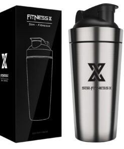 SIM FITNESSX Edelstahl Shaker 700ml Fitness Gymynos(originally 700ML)
