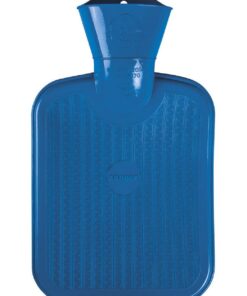 Sängers Wärmflasche 0,8 L beidseitig glatt Blau Naturgummi nahtlose Konstruktion
