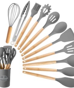 Küchenhelfer Set, 12-teiliges Silikon Kochutensilien, Spülmaschinenfest für Professionelle im Haus | Küchenhelfer Set,