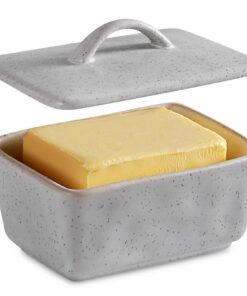 Hochwertige Keramik Butterdose Mit Deckel 350 ML Für Küchen | Porzellan Butter Dish Mit Deckel - Passt Perfekt Für Ihre