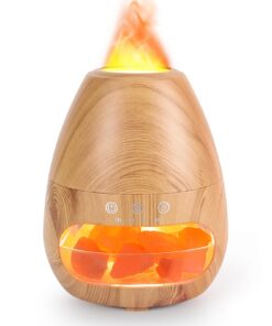 GuKKK 2-in-1 Aroma Diffuser & Salt Range Pakistan Leuchte mit ätherischen Ölen, Aromatherapie für Haus, 200 ml Befeuchte