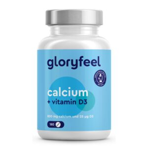 Calcium Tabletten 800 mg + Vitamin D3 1000 I.E. - Ideal für Menschen über 50* - D3 zur Unterstützung der Calcium-Aufnahm