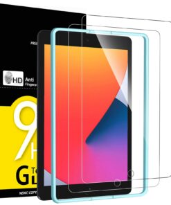 NEW'C 2 Stück Schutzfolie für iPad 9 (2021), iPad 8 (2020) und iPad 7 (2019) - 10,2 Zoll, 9./8./7. Generation, HD Displa