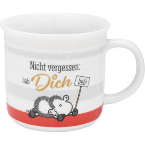 Sheepworld Tasse Hab dich lieb | Lieblingstasse Porzellan 38cl | Geburtstag Geschenk