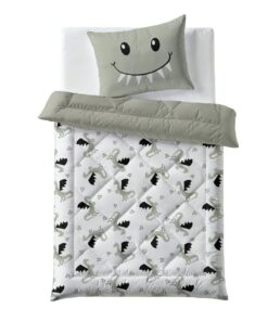 Zelesta Kiddybed 135x200 Kinderbettwäsche - Sommer- und Winterdecke - Waschbar - Smiling Dragon Muster