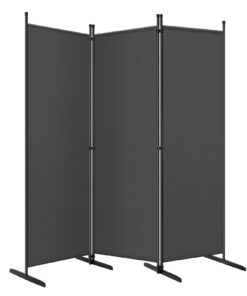 Raumteiler WOLTU Freistehend Sichtschutz 3 Teile 167x177 cm Dunkelgrau | Klappbar Raumteiler WOLTU 3 Teile für Outdoor