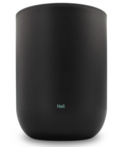 Nell Papierkorb 10L Schwarz | Minimalistisches Design ohne Deckel | Ideal für Büro & Wohnzimmer