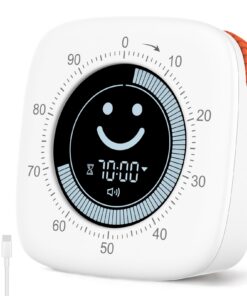 Cuteefun 100 Minuten Visueller Timer für Küche und Arbeitszimmer mit Smiley Display | Cuteefun 100 Minuten Visueller Ti