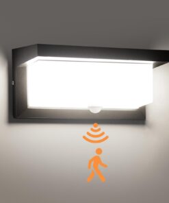 Externe Lampe mit Bewegungsmelder 18W LED Wandleuchte für Garten-ip65-Wasserdicht-Schlafzimmer