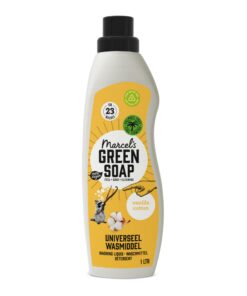 Marcel's Green Soap Universal Waschmittel Vanille & Baumwolle – vegan, palmölfrei, mikroplastikfrei – gegen Flecken – 1