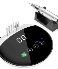 ENGERWALL Elektrische Nagelfräser für Gelnägel, 35000 u/min, Professionell für Maniküre und Pediküre, Touch-Tasten und L